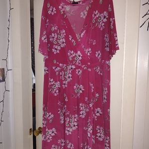 Flowy wrap style dress